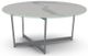 Amisco Customizable Jill Italian Porcelain Round Coffee Table with X-Shaped Metal Frame-0