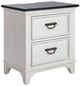 Liberty Furniture Allyson Park Charcoal/Wirebrushed White Nightstand with Charging Station -0
