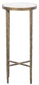 Fairfield® Veneto White Drink Table with Antique Gold Base-1