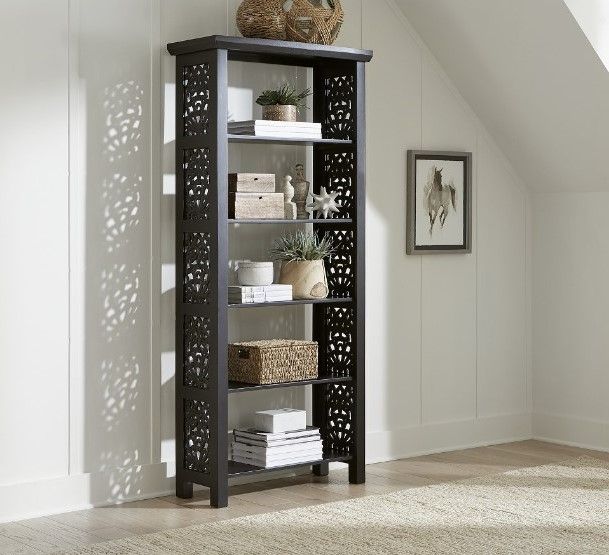 Liberty Furniture Trellis Lane Black Accent Bookcase-1