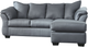 Signature Design by Ashley® Darcy Steel Sofa Chaise-0
