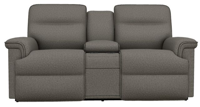 La-Z-Boy® Jay Granite Power Reclining Loveseat with Console and Headrest-1