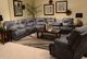 iAmerica Odyssey Slate Power Lay Flat Reclining Console Loveseat-1
