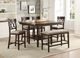 Homelegance® Balin Dark Brown Counter Height Chair Double X-Back-3