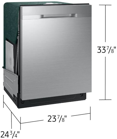 Samsung 24" Fingerprint Stainless Steel Top Control Built-In Dishwasher with AutoRelease™ Door-2