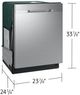 Samsung 24" Fingerprint Stainless Steel Top Control Built-In Dishwasher with AutoRelease™ Door-2