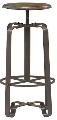 Jaipur Furniture Boston Black/Brown Dining Stool-0