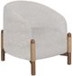 Armen Living Stormy Butter Cream/Chestnut Brown Chair-0