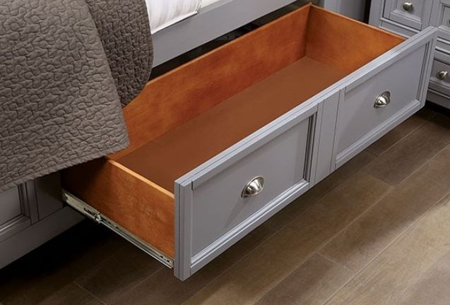 Furniture of America® Castlile Gray California King Storage Bed-1