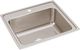 Elkay Lustertone® Classic Lustrous Satin 25" x 22" x 10-3/8" 1-Hole Single Bowl Drop-In Sink-0