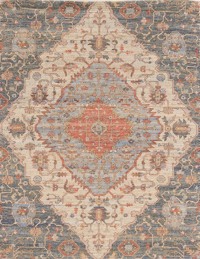 KAS Rugs Morris 2223 Blue/Red Gramercy 5'x7' Area Rug-0