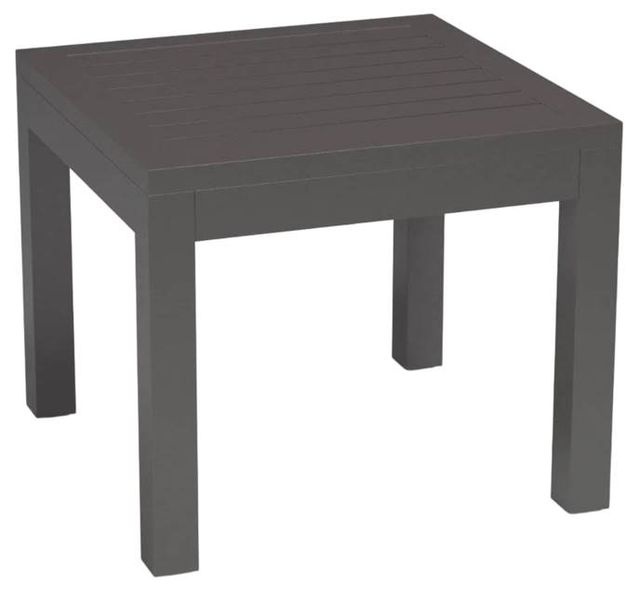 Sunset West Vegas Graphite Metal Outdoor End Table-0