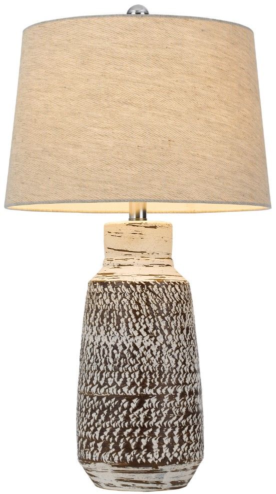 Cal® Lighting & Accessories Scottsboro 2-Piece Terra Cotta Table Lamp Set-2