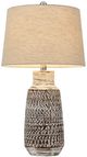 Cal® Lighting & Accessories Scottsboro 2-Piece Terra Cotta Table Lamp Set-2