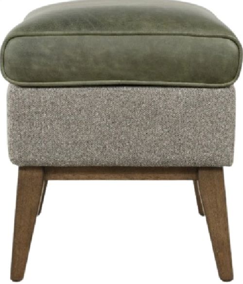 Hooker® Furniture Camille Potenza Graphit/Siena Moss Ottoman-2
