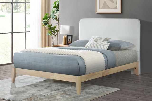 Fashion Bed Group® Luna White Boucle Full/Queen Headboard-4
