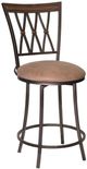 Steve Silver Co. Sedona Brown Cherry/Dark Camel Swivel Counter Stool-0