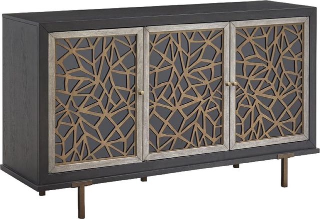 Magnussen Home® Ryker Coventry Gray/Nocturn Black Display Cabinet-0