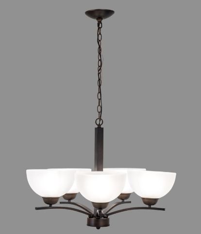 YHD Alta Peak Coffee 5-Light Chandelier-1