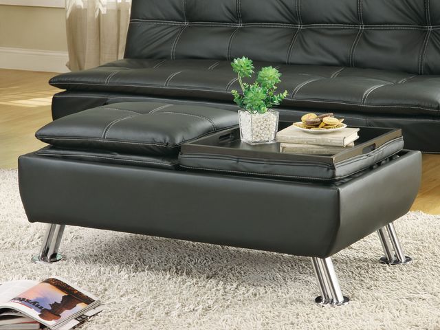 Coaster® Storage Ottoman With Removable Trays-3