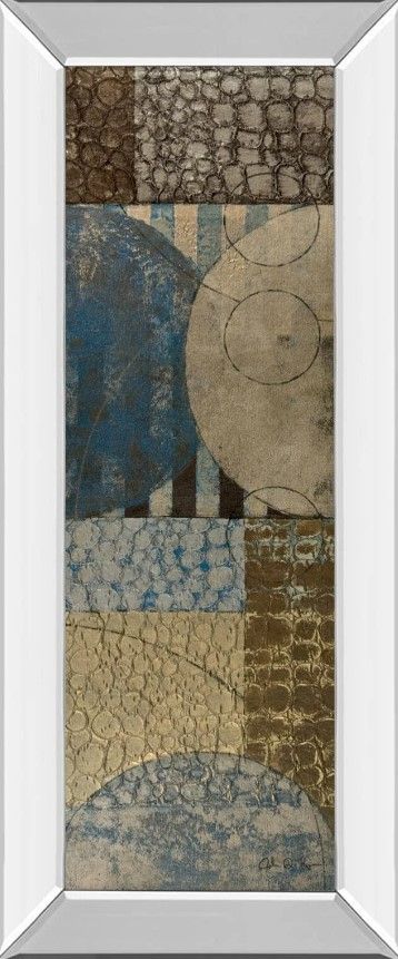 Classy Art Bubble Structure II by John Kime Mirror Framed Wall Art-0