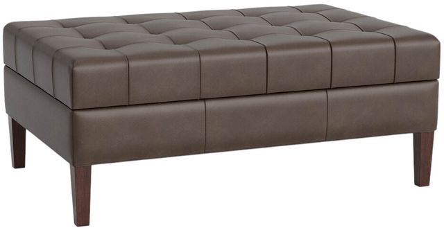 Bassett® Furniture Customizable Dover Leather Large Rectangle Ottoman-0