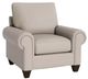 Bassett® Furniture Customizable Benchmade Premier Leather Large Panel Arm Accent Chair-0