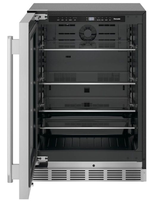 Thermador® Freedom® 24'' 5.2 Cu. Ft. Stainless Steel Under the Counter Left Hinge Refrigerator -1