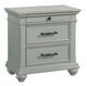 Elements International Slater Gray Nightstand-0