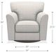 La-Z-Boy® Allegra Chalk Swivel Gliding Chair-5