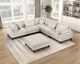 Homelegance® Robstown 6-Piece Beige Modular Sectional with Ottoman-1