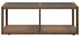 Liberty Furniture Bayhill Trellis Glass Top Cocktail Table with Black/Honey Base-2
