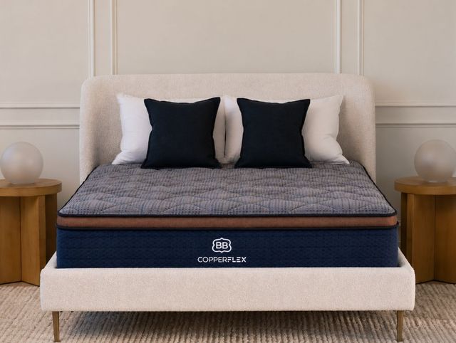 Brooklyn Bedding Copperflex® 12" Hybrid Firm Euro Top King Mattress in a Box-1