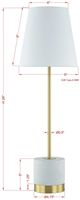 Forty West Billie White Buffet Lamp-1