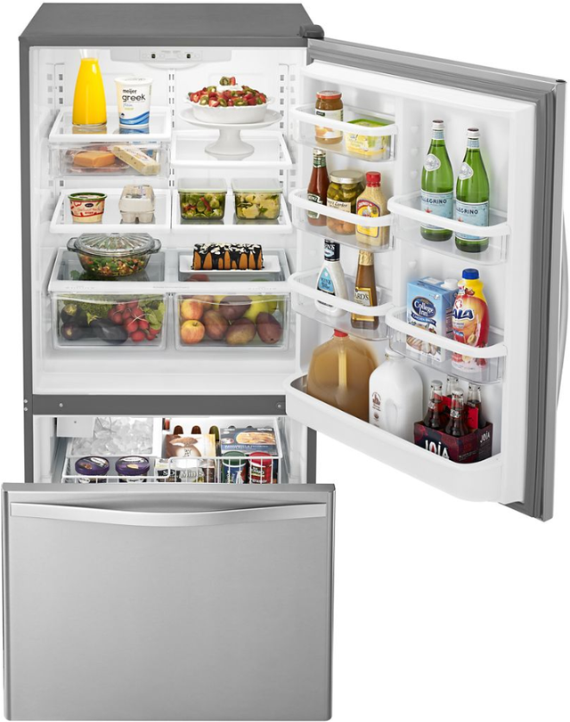 Whirlpool® 30 in. 19.0 Cu. Ft. Stainless Steel Ft. Bottom Freezer Refrigerator-4