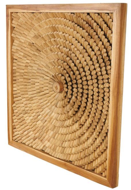 Deco Marche Brown Live Edge Tree Trunks Wall Decor-1