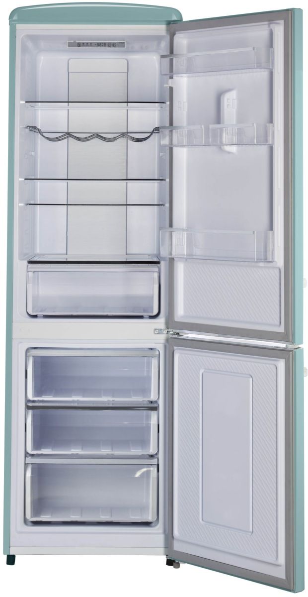 Unique® Appliances Classic Retro 12.0 Cu. Ft. Ocean Mist Turquoise Bottom Freezer Refrigerator-1