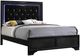 Crown Mark Micah Black Full Upholstered Panel Youth Bed-0