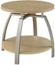 Coaster® Dacre 2-Piece Greige Coffee Table with Satin Nickel Base-5