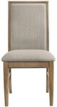 Coaster® Adina Barley/Distressed Light Brown Upholstered Dining Side Chair-1