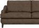 International Furniture Direct Alfa Brown Faux Leather Sofa-4