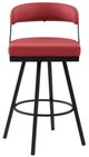Homelegance® Crowley Red Pub Swivel Chair-4