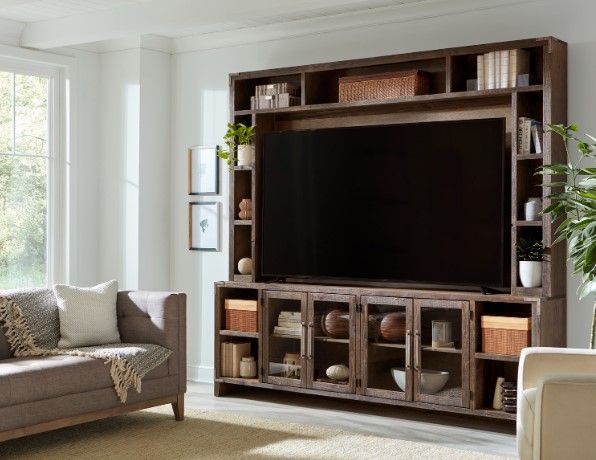 aspenhome® Quincy Brindle 97" Console and Hutch-1