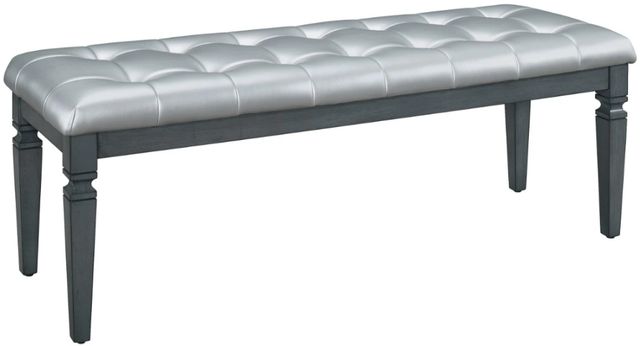 Homelegance® Allura Gray Bed Bench-0