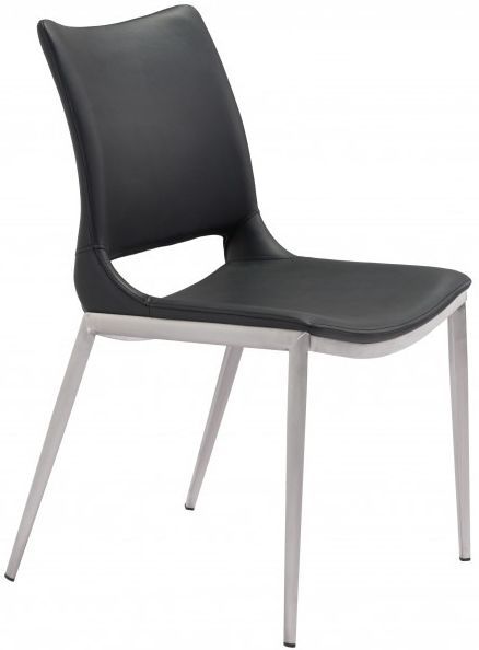 Zuo® Modern Ace Black/Silver Dining Chair-0
