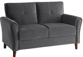 Mazin Furniture Dunleith Gray Love Seat-1