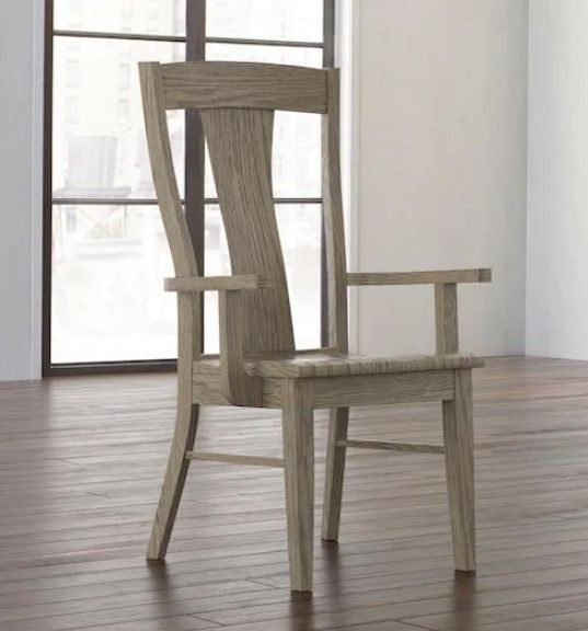 Bassett® Furniture Customizable BenchMade Barnes Oak Dining Arm Chair-2