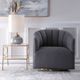 Uttermost® Cuthbert Light Charcoal Gray Swivel Chair-1