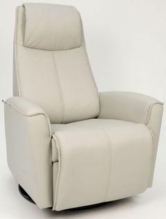 Fauteuil inclinable pivotant Relax en cuir Fjords®