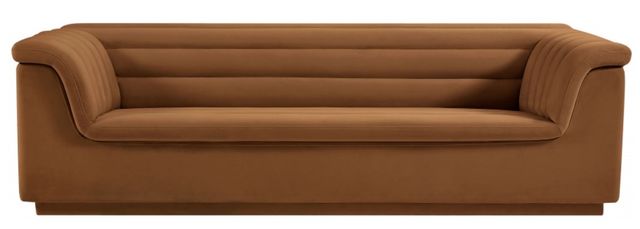 Meridian Furniture Cascade Saddle Velvet Sofa-1